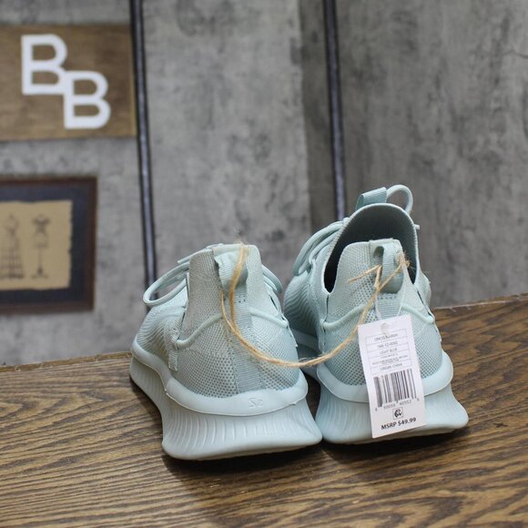 Unos By Sz Womens Breathable Low Top Sneakers Light Blue M 6.5-7.5/W 8.0-9.0 - Picture 4 of 15